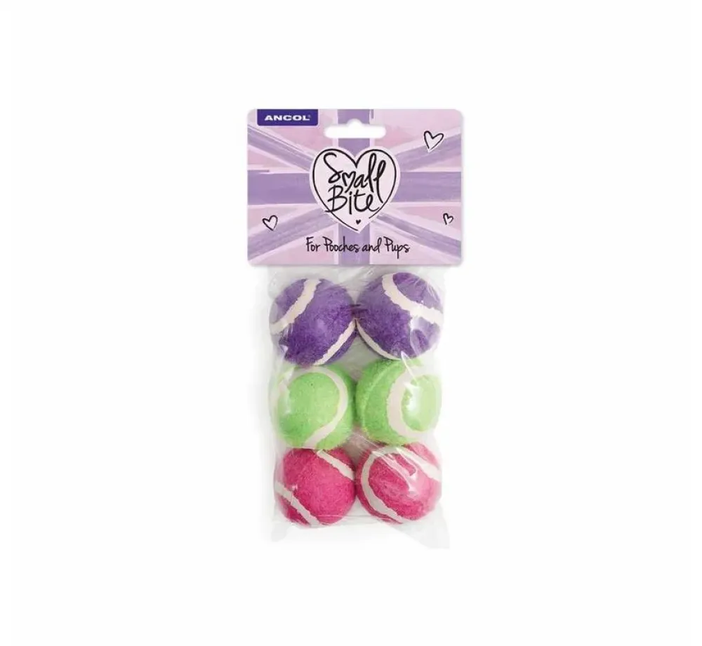 Ancol Hondenspeelgoed Mini Tennisballen Set- Puppy Speelgoed