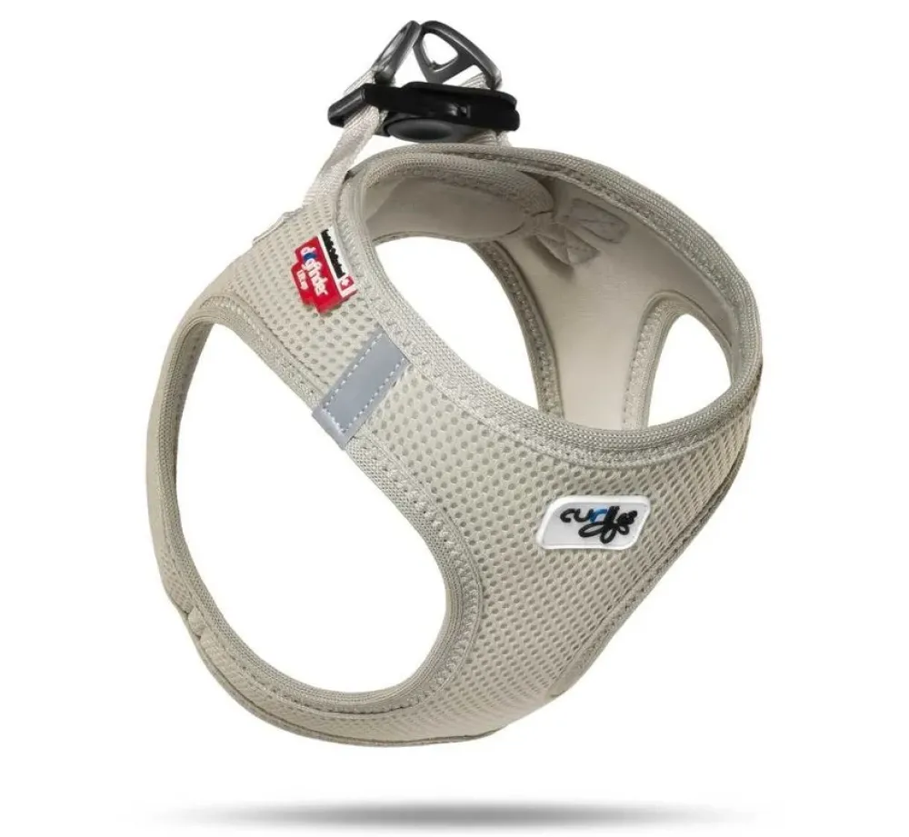 Curli Hondentuig Air-Mesh Harness Grijs- Puppy Tuig & Puppy Harnas