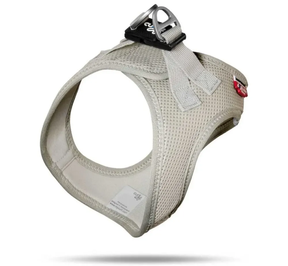 Curli Hondentuig Air-Mesh Harness Grijs- Puppy Tuig & Puppy Harnas