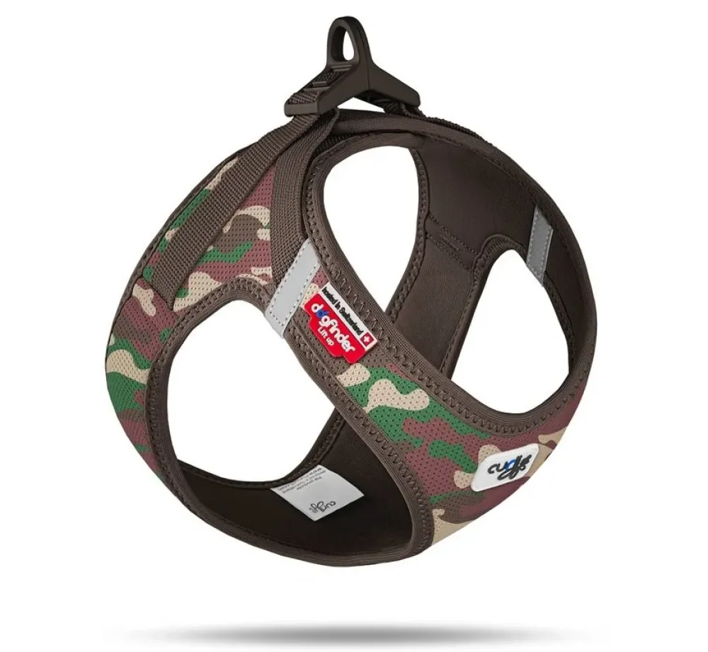 Curli Hondentuig Clasp Vest Harness Camouflage- Puppy Tuig & Puppy Harnas