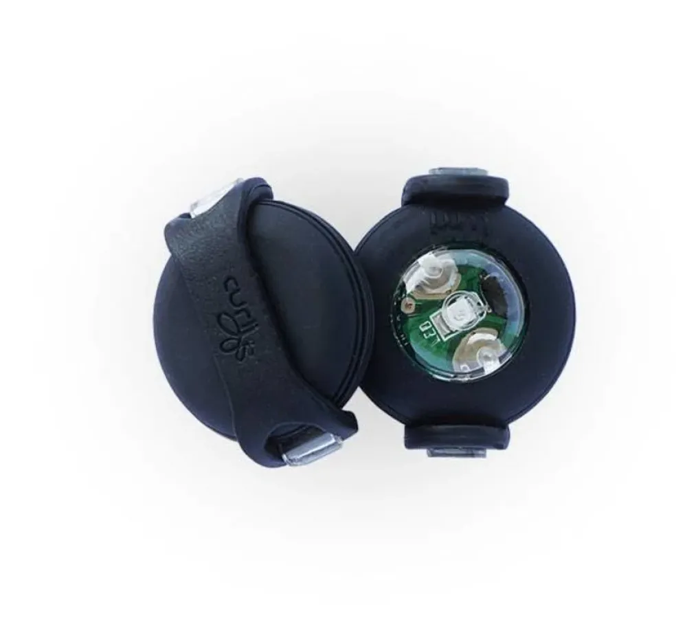 Curli Luumi Led Lampjes Zwart- Hondenhalsband