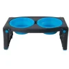 Dexas Adjustable Height Pet Feeder Pro Blue- Voerbak En Drinkbak
