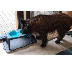 Dexas Adjustable Height Pet Feeder Pro Blue- Voerbak En Drinkbak