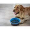 Dexas Anti Schrok Voerbak Slow Feeder Blauw- Voerbak En Drinkbak