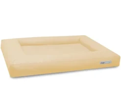 Dogsfavorite Hondenmand Cube Kunstleer Creme- Kunststof Hondenmand
