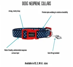 DOOG Hondenhalsband Neopreen Stella- Hondenhalsband