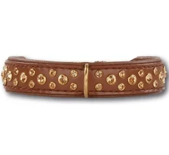 Doxtasy Hondenhalsband Swarovski Extreme Brown 20Mm- Hondenhalsband