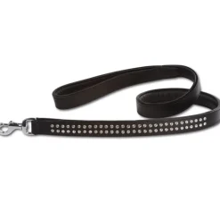 Doxtasy Hondenriem Swarovski Extreme Black- Leren Hondenriem