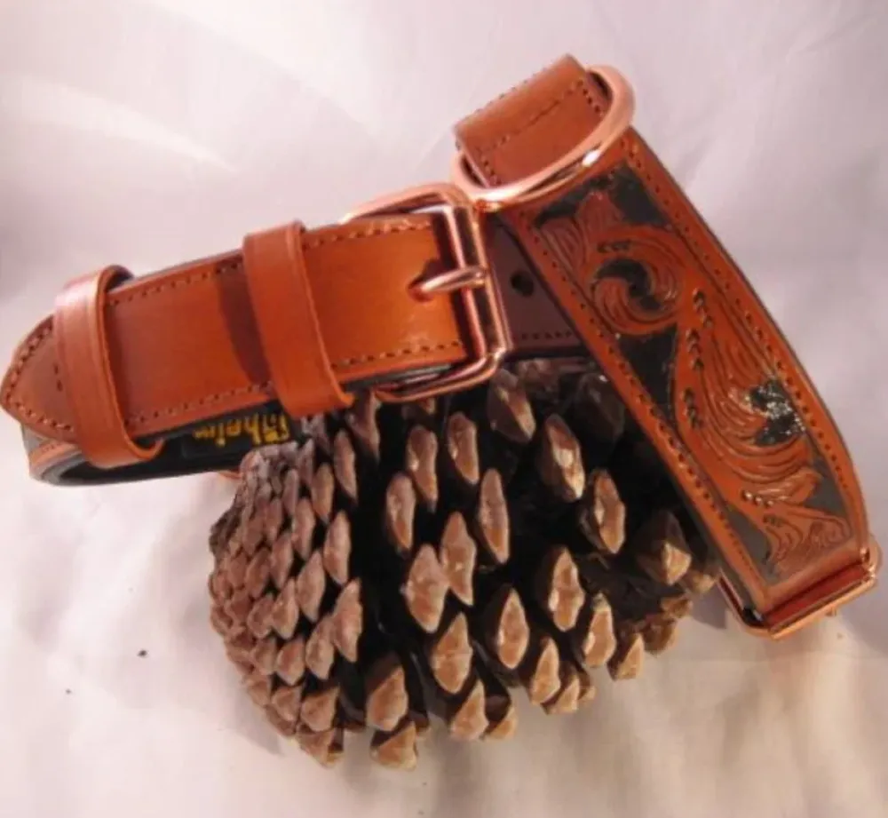 Heim Hondenhalsband Savanne Cognac- Hondenhalsband