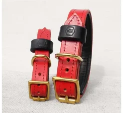 Houndworthy Hondenhalsband Bridle Leather Oxblood Red- Hondenhalsband