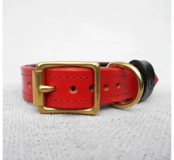Houndworthy Hondenhalsband Bridle Leather Oxblood Red- Hondenhalsband