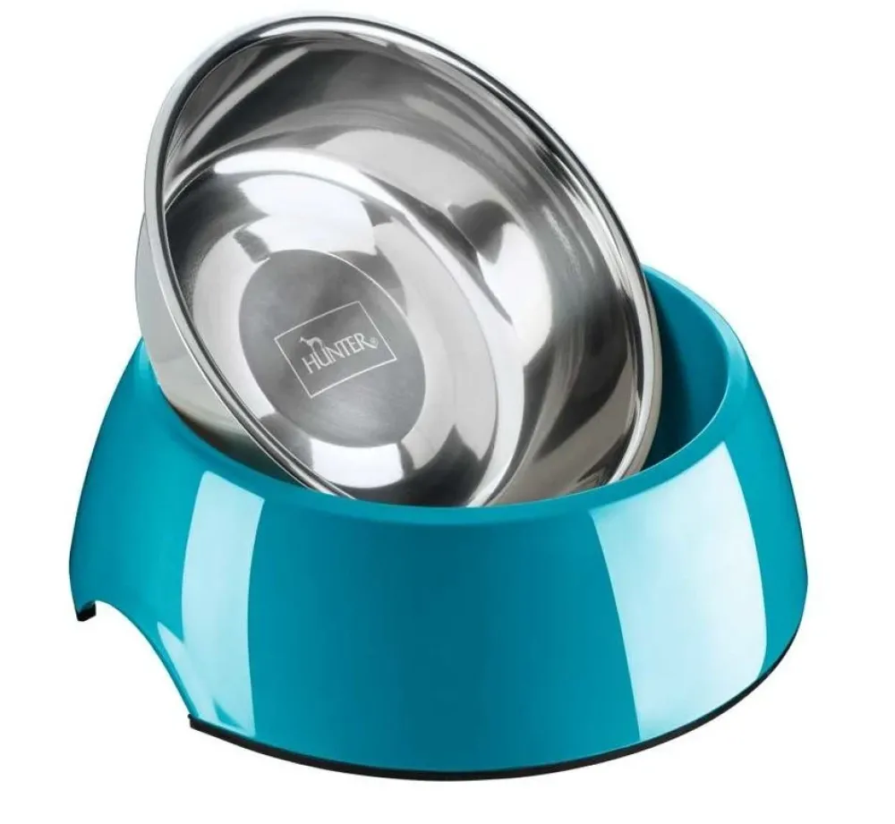 Hunter Drinkbak Of Voerbak Melamine Teal- Voerbakken