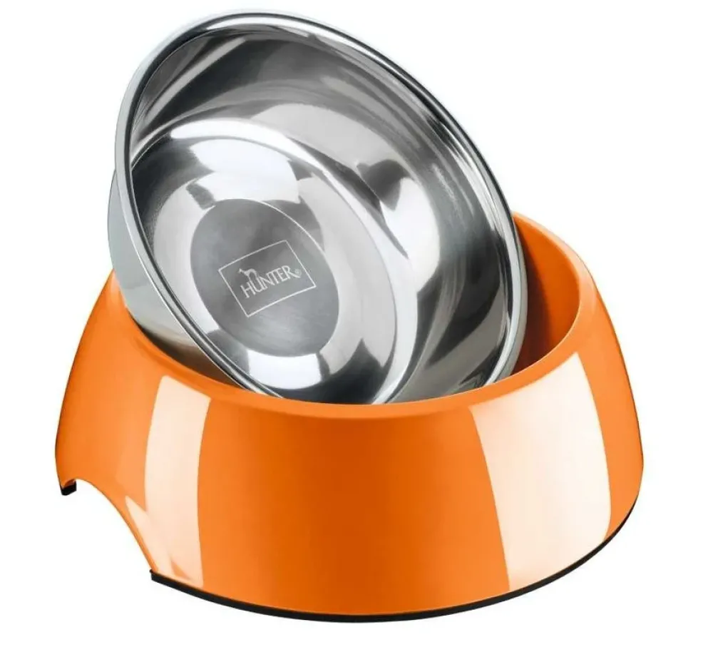 Hunter Drinkbak Of Voerbak Melamine Oranje- Voerbakken