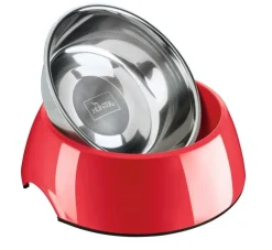 Hunter Drinkbak Of Voerbak Melamine Rood- Voerbakken