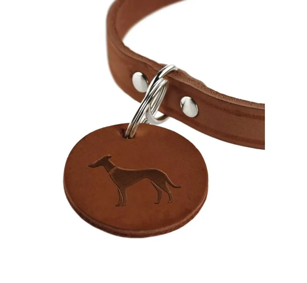 Hunter Hondenhalsband Aalborg Cognac- Hondenhalsband