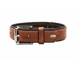 Hunter Hondenhalsband Canadian Up Cognac / Zwart- Hondenhalsband