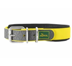 Hunter Hondenhalsband Convenience Comfort Geel- Hondenhalsband