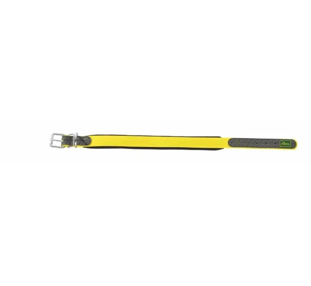 Hunter Hondenhalsband Convenience Comfort Geel- Hondenhalsband