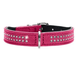 Hunter Hondenhalsband Diamond Petit Roze- Hondenhalsband