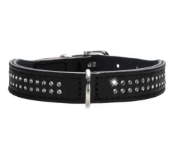 Hunter Hondenhalsband Diamond Petit Zwart- Hondenhalsband