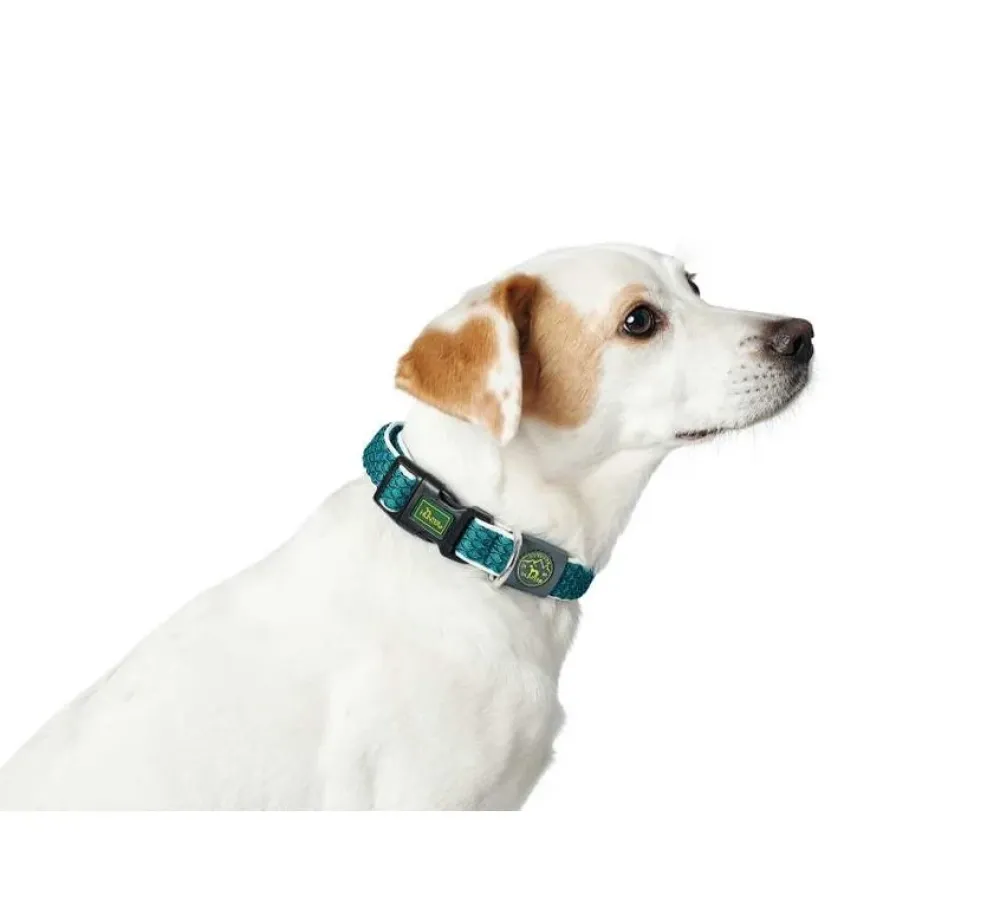 Hunter Hondenhalsband Hilo Vario Basic Turquoise- Hondenhalsband