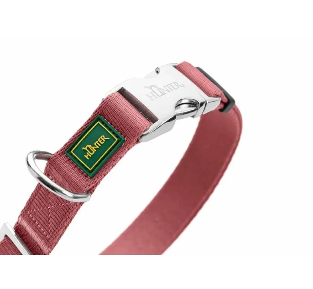 Hunter Hondenhalsband Inari Alu Strong Pastel Rood- Hondenhalsband