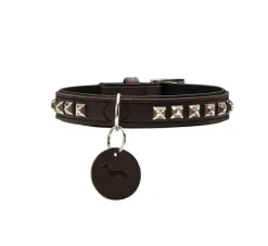 Hunter Hondenhalsband Larvik Style Donkerbruin- Hondenhalsband