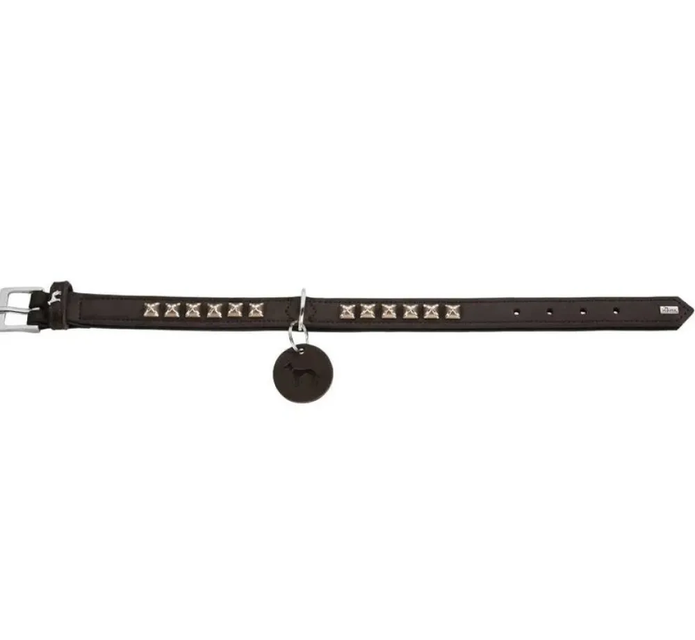 Hunter Hondenhalsband Larvik Style Donkerbruin- Hondenhalsband