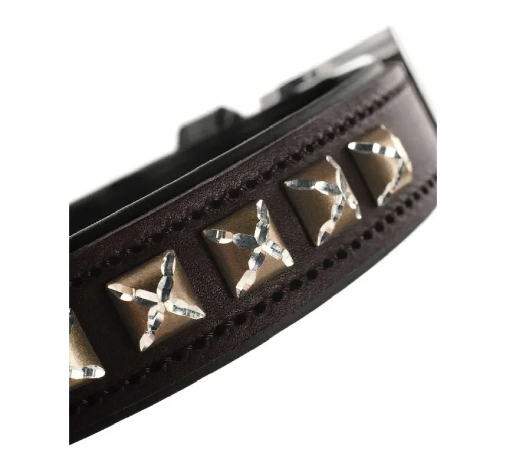 Hunter Hondenhalsband Larvik Style Donkerbruin- Hondenhalsband