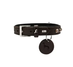 Hunter Hondenhalsband Larvik Style Donkerbruin- Hondenhalsband