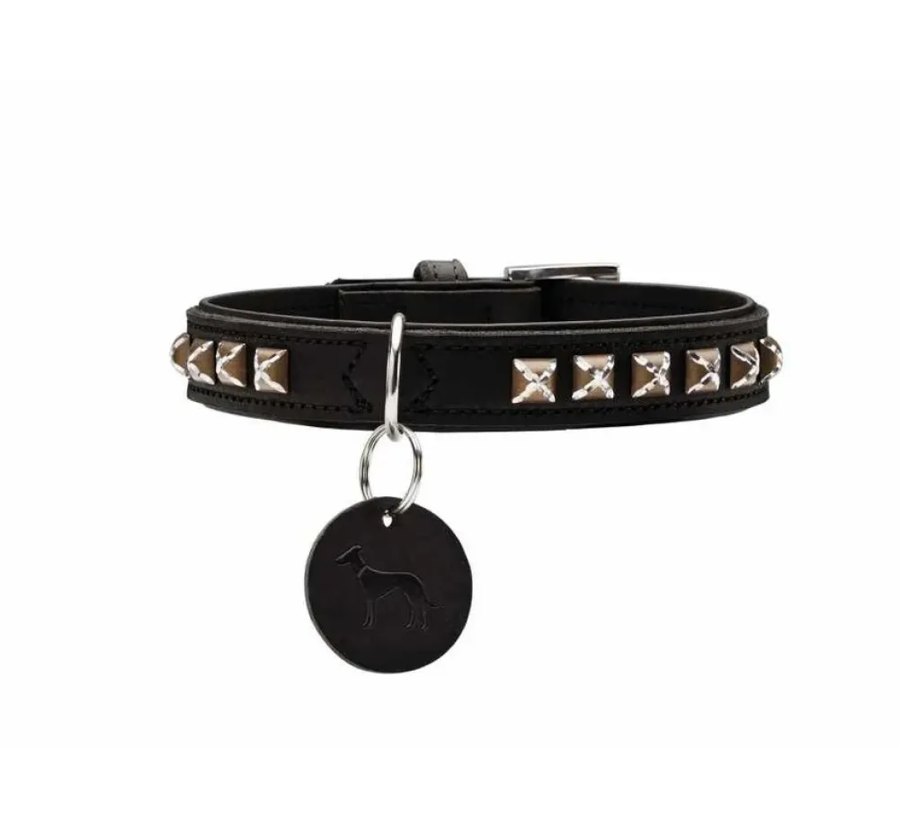 Hunter Hondenhalsband Larvik Style Zwart- Hondenhalsband