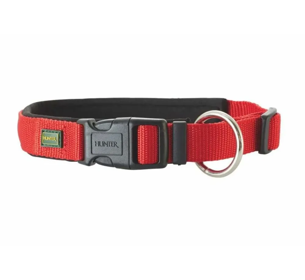 Hunter Hondenhalsband Neopreen Vario Plus Rood- Hondenhalsband