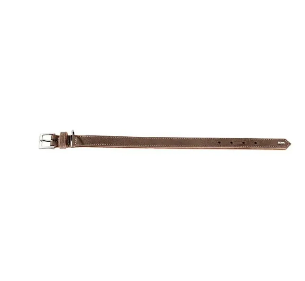 Hunter Hondenhalsband Porto Bruin- Hondenhalsband