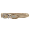 Hunter Hondenhalsband Round & Soft Elk Petit Beige- Hondenhalsband
