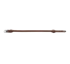 Hunter Hondenhalsband Round & Soft Bruin- Hondenhalsband