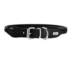 Hunter Hondenhalsband Round & Soft Elk Zwart- Hondenhalsband