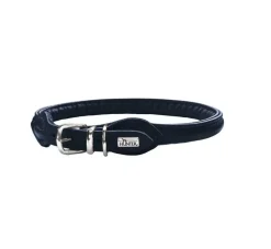 Hunter Hondenhalsband Round & Soft Donkerblauw- Hondenhalsband
