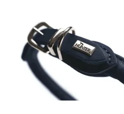 Hunter Hondenhalsband Round & Soft Donkerblauw- Hondenhalsband