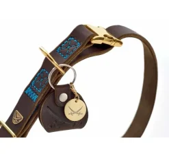 Hunter Hondenhalsband Sansibar Donkerbruin- Hondenhalsband