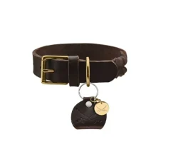 Hunter Hondenhalsband Sansibar Solid Bruin- Hondenhalsband
