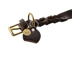 Hunter Hondenhalsband Sansibar Solid Bruin- Hondenhalsband