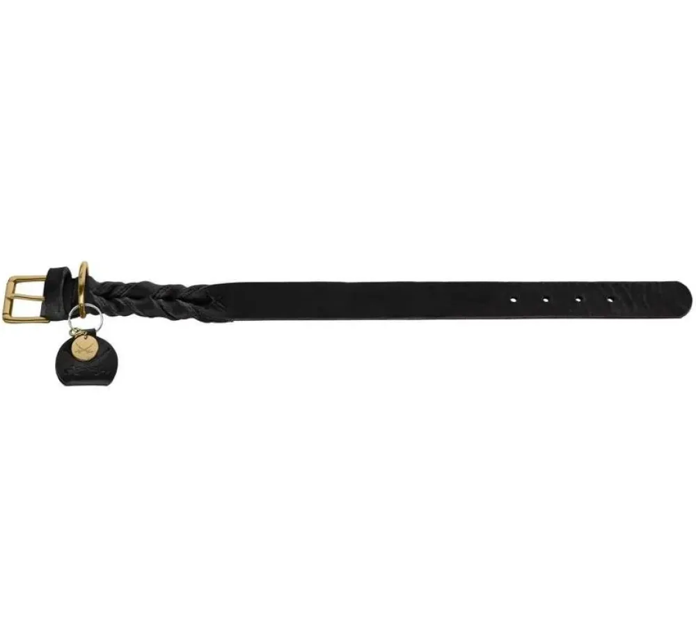 Hunter Hondenhalsband Sansibar Solid Zwart- Hondenhalsband