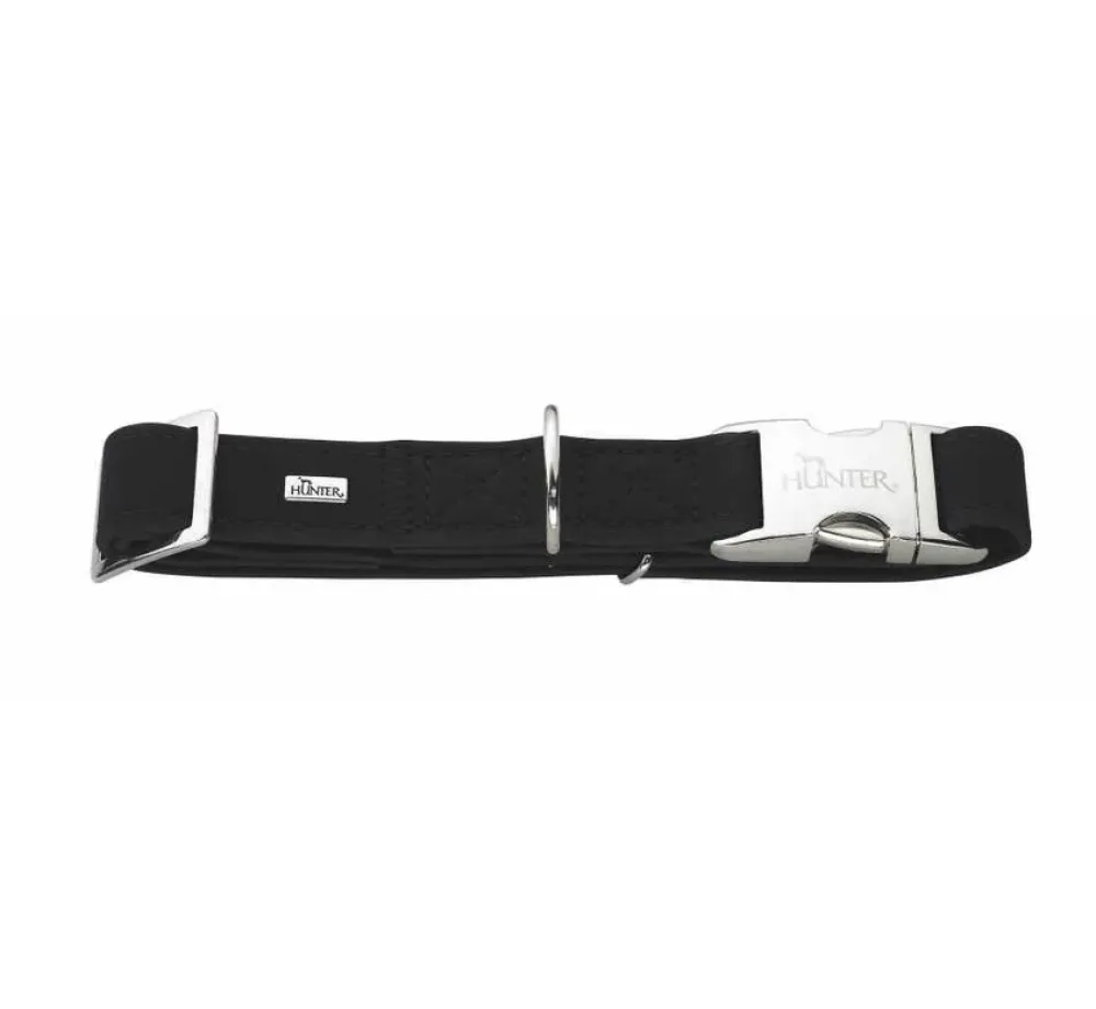 Hunter Hondenhalsband Softie Alu Strong Zwart- Hondenhalsband