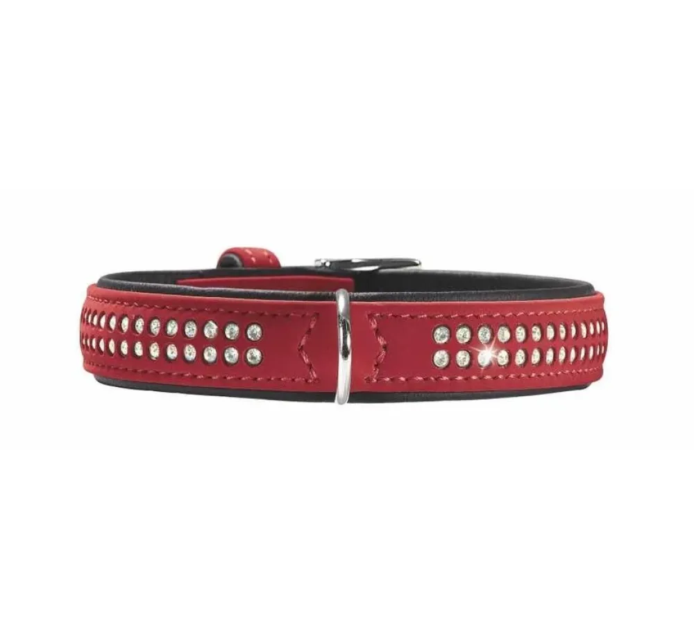 Hunter Hondenhalsband Softie Rood Deluxe- Hondenhalsband