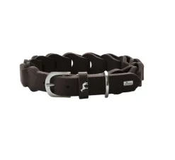 Hunter Hondenhalsband Solid Education Chain Donkerbruin- Hondenhalsband