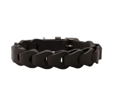 Hunter Hondenhalsband Solid Education Chain Donkerbruin- Hondenhalsband