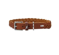 Hunter Hondenhalsband Solid Education Cognac- Hondenhalsband