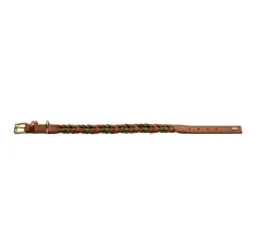 Hunter Hondenhalsband Solid Education Duo Cognac- Hondenhalsband