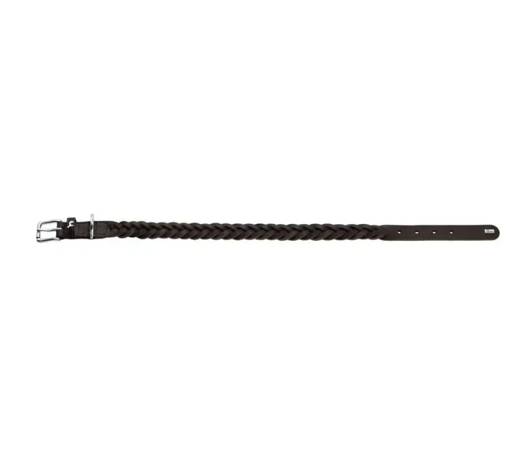 Hunter Hondenhalsband Solid Education Bruin- Hondenhalsband