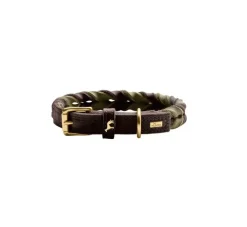 Hunter Hondenhalsband Solid Education Duo Bruin- Hondenhalsband